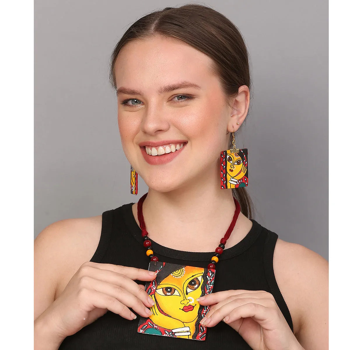 Laajo Classic Multi Color Handmade(Necklace set) HP-NP