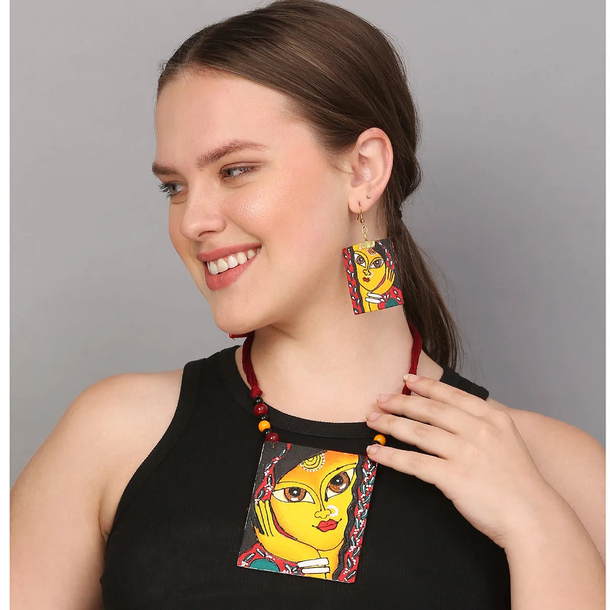 Laajo Classic Multi Color Handmade(Necklace set) HP-NP