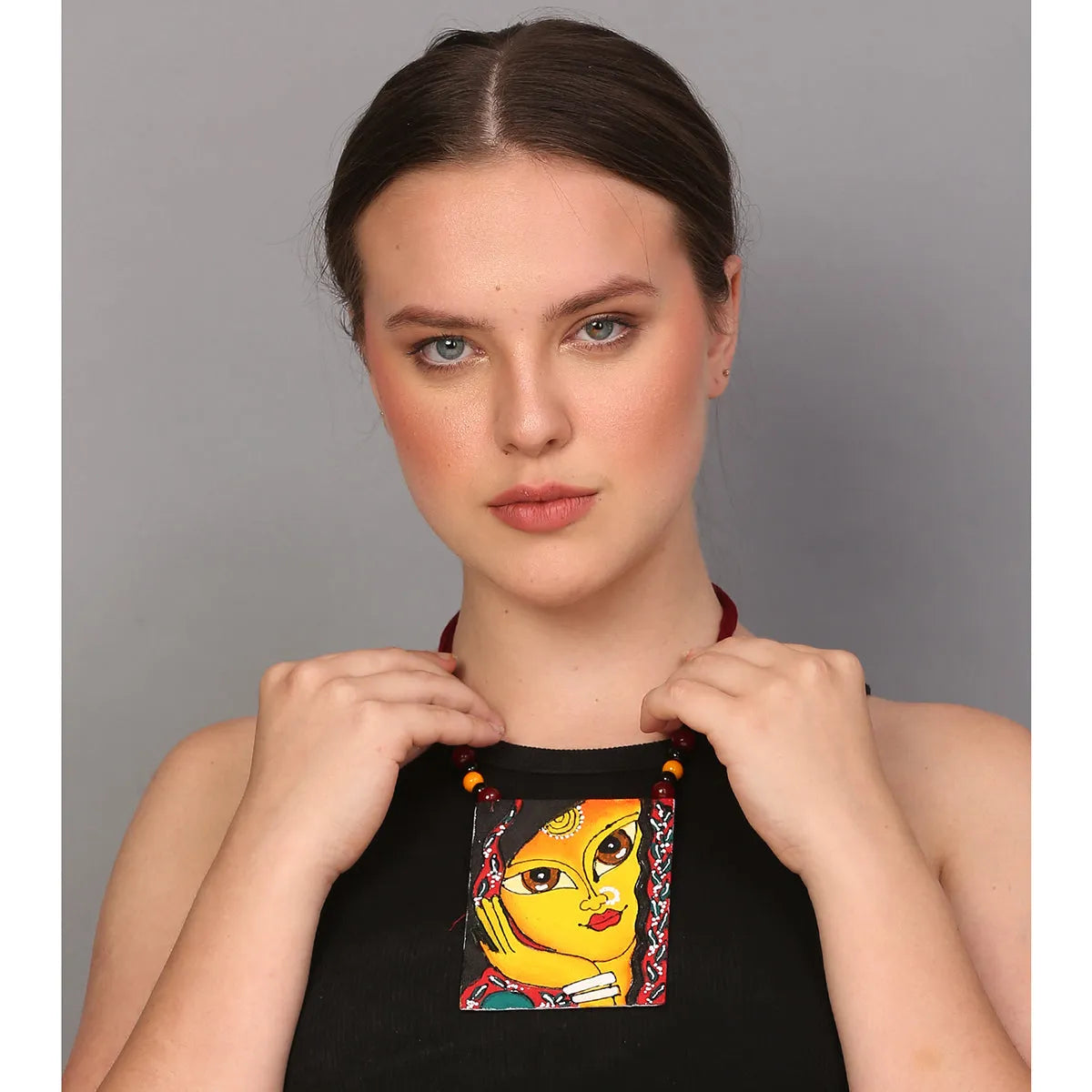 Laajo Classic Multi Color Hand Painted (Necklace) HP-NP-056