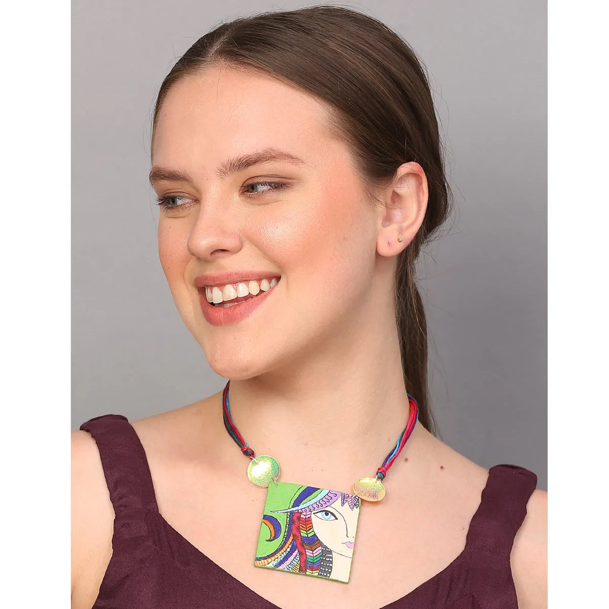 Rangeen Modern Multi Color Handmade (Necklace) HP-NP