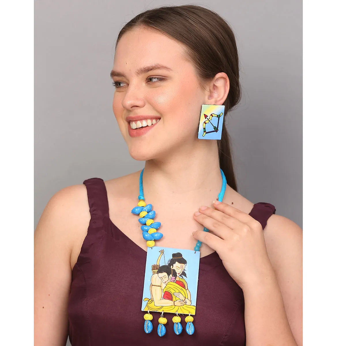 Ram Janaki Traditional Multi Color Handmade (Necklace set) HP-NP