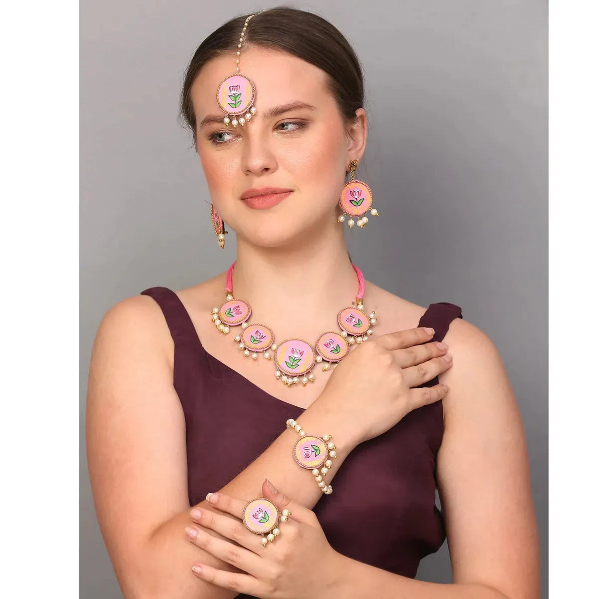 Coral Traditional Multi Color Handmade (Shaadi Set) HP-NP