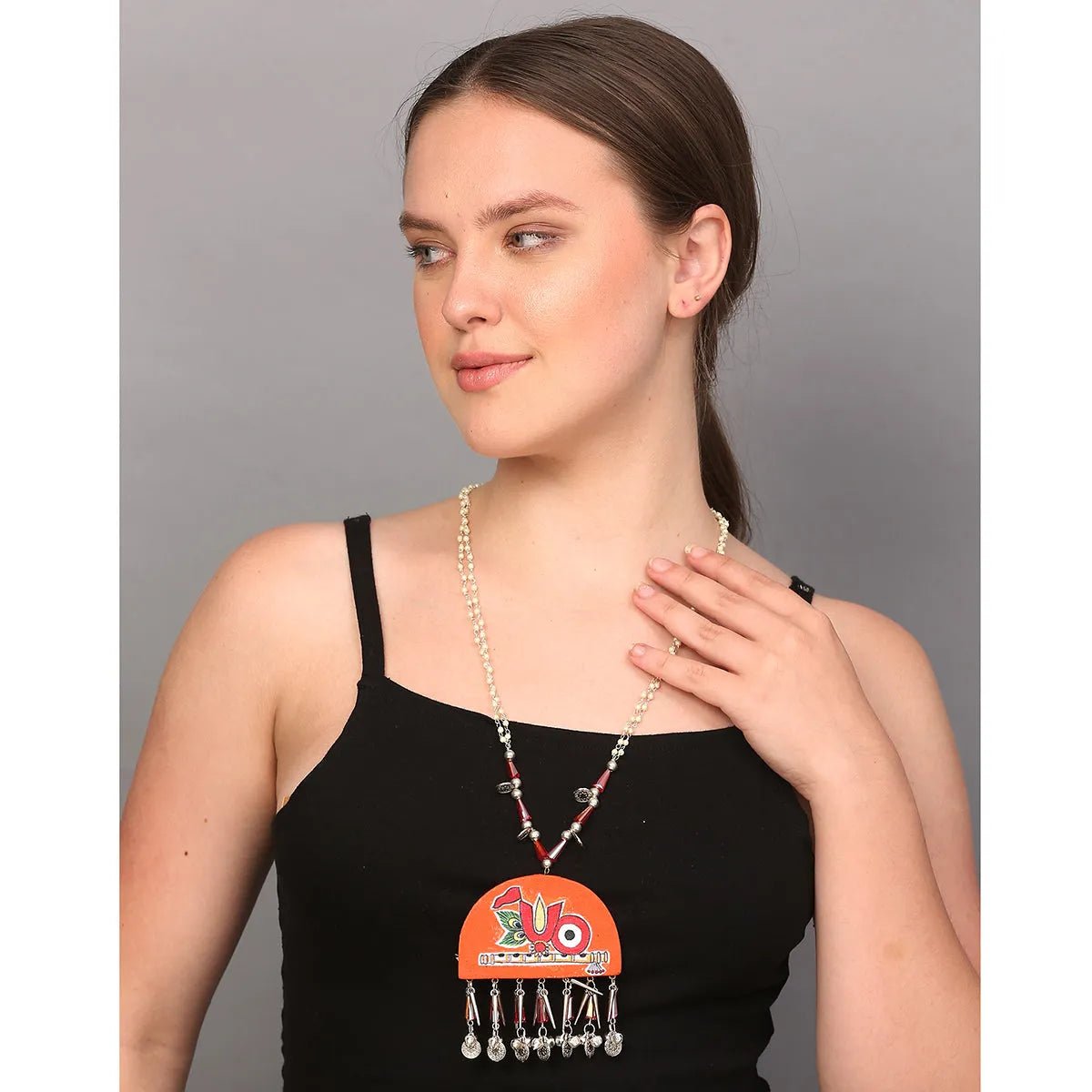 Astra Traditional Multi Color Hand Painted (Necklace) HP-NP-