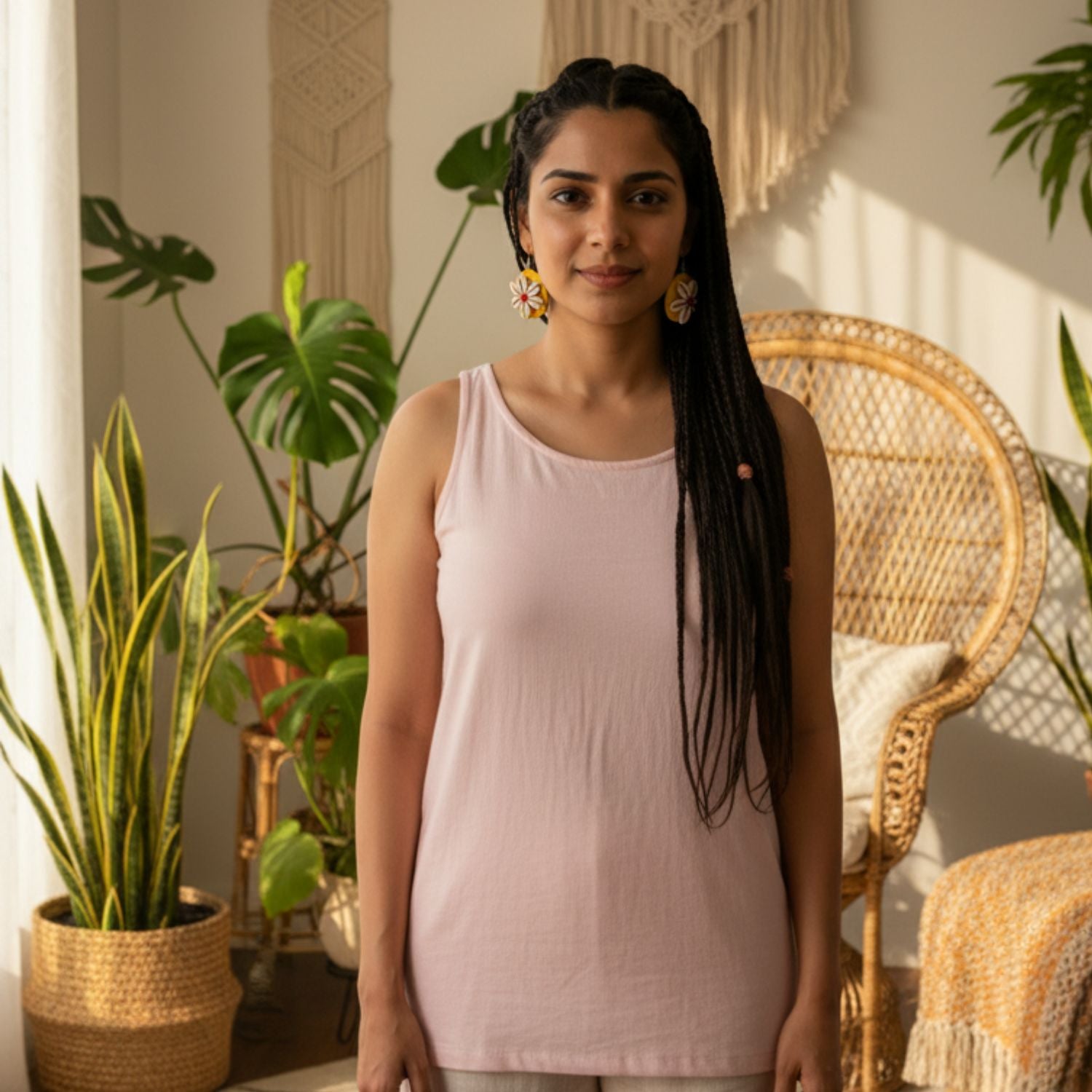 Solstice Multi Color Hand Painted Drop (Earrings) HP-ER