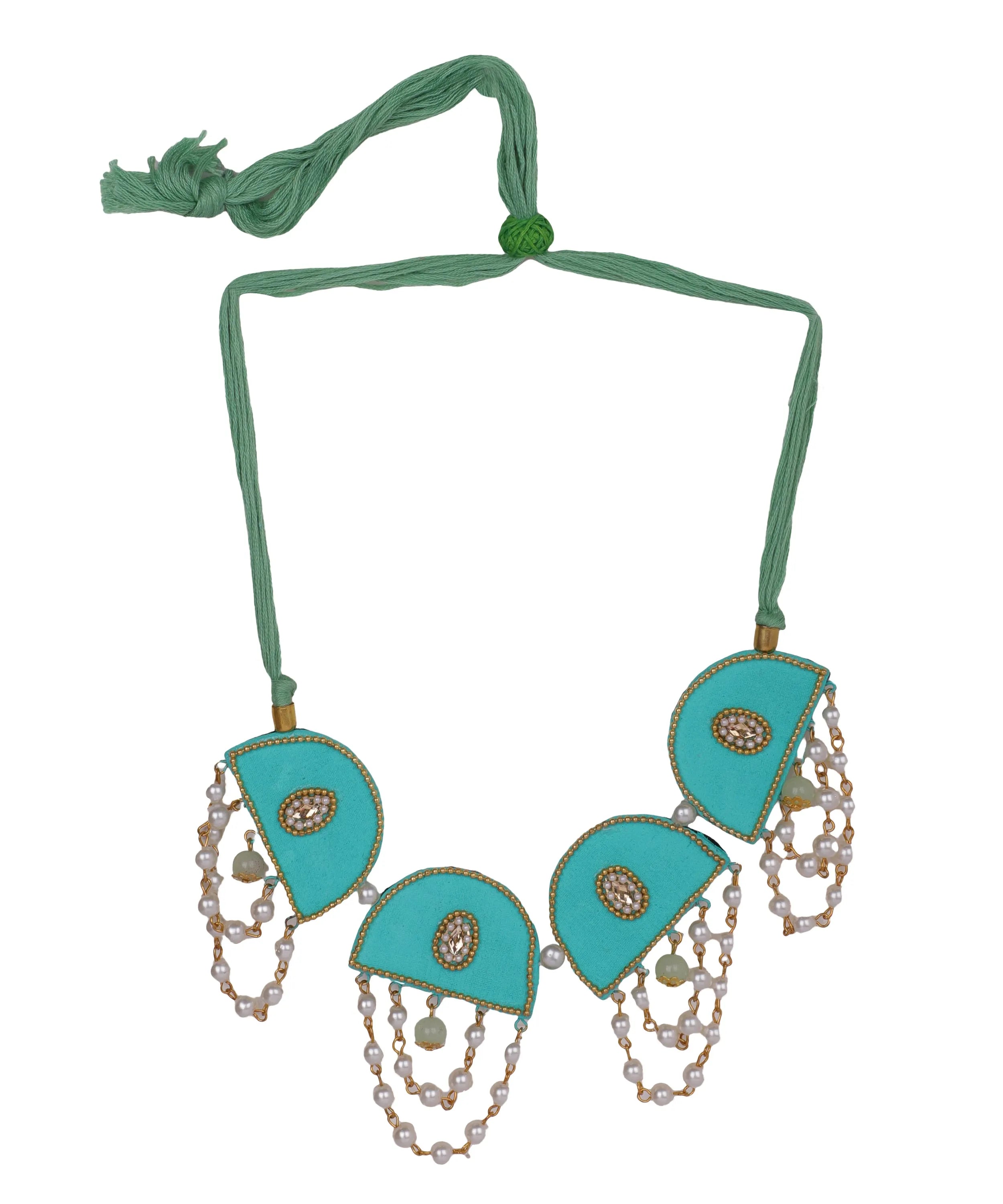 Green Dome Classic Multi Color Handmade (Choker) HM-NP-005 - KHOJ.CITY