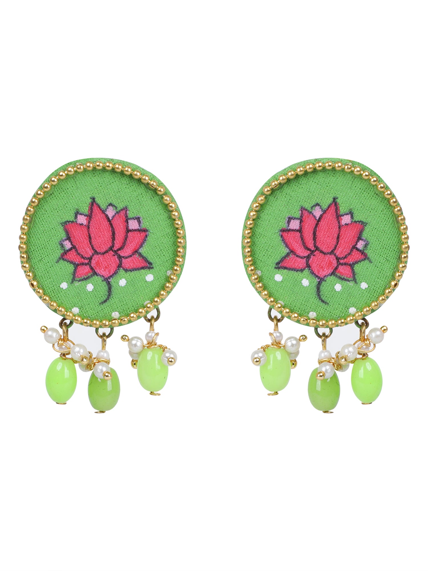 Mini Classic Multi Color Hand Painted Stud (Earrings) HP-ER-120