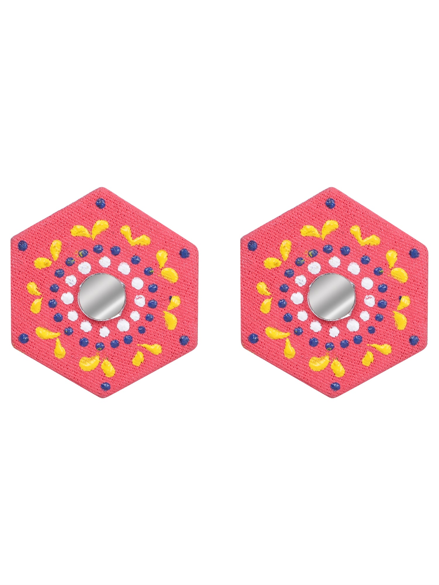 Mini Classic Multi Color Hand Painted Stud (Earrings) HP-ER-226