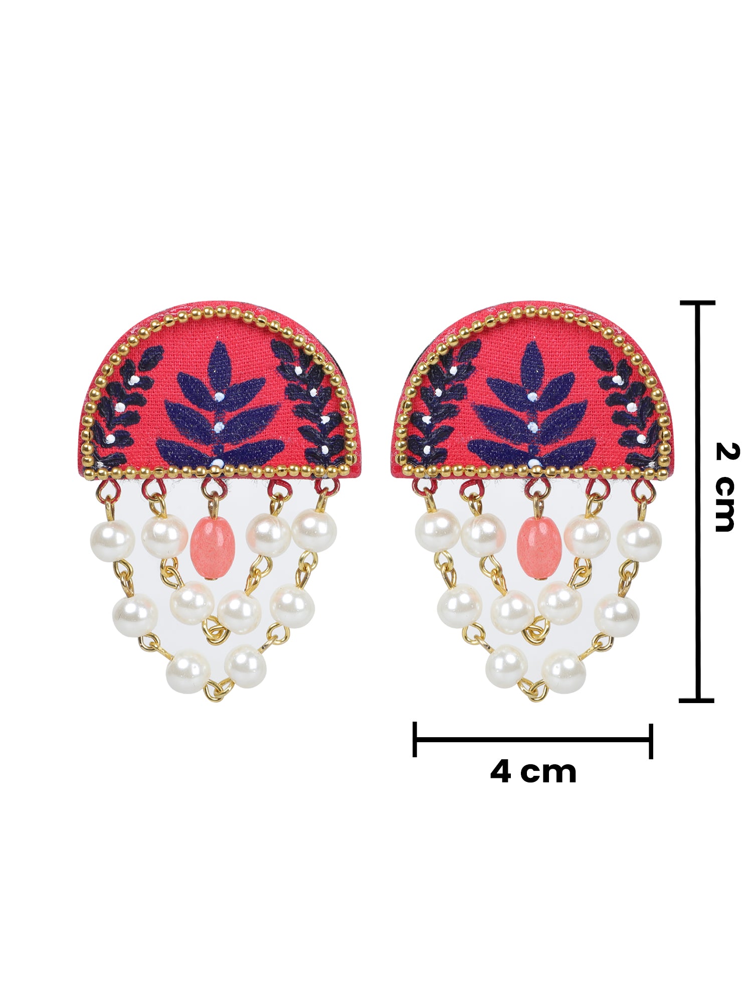 Mini Classic Multi Color Hand Painted Stud (Earrings) HP-ER-130