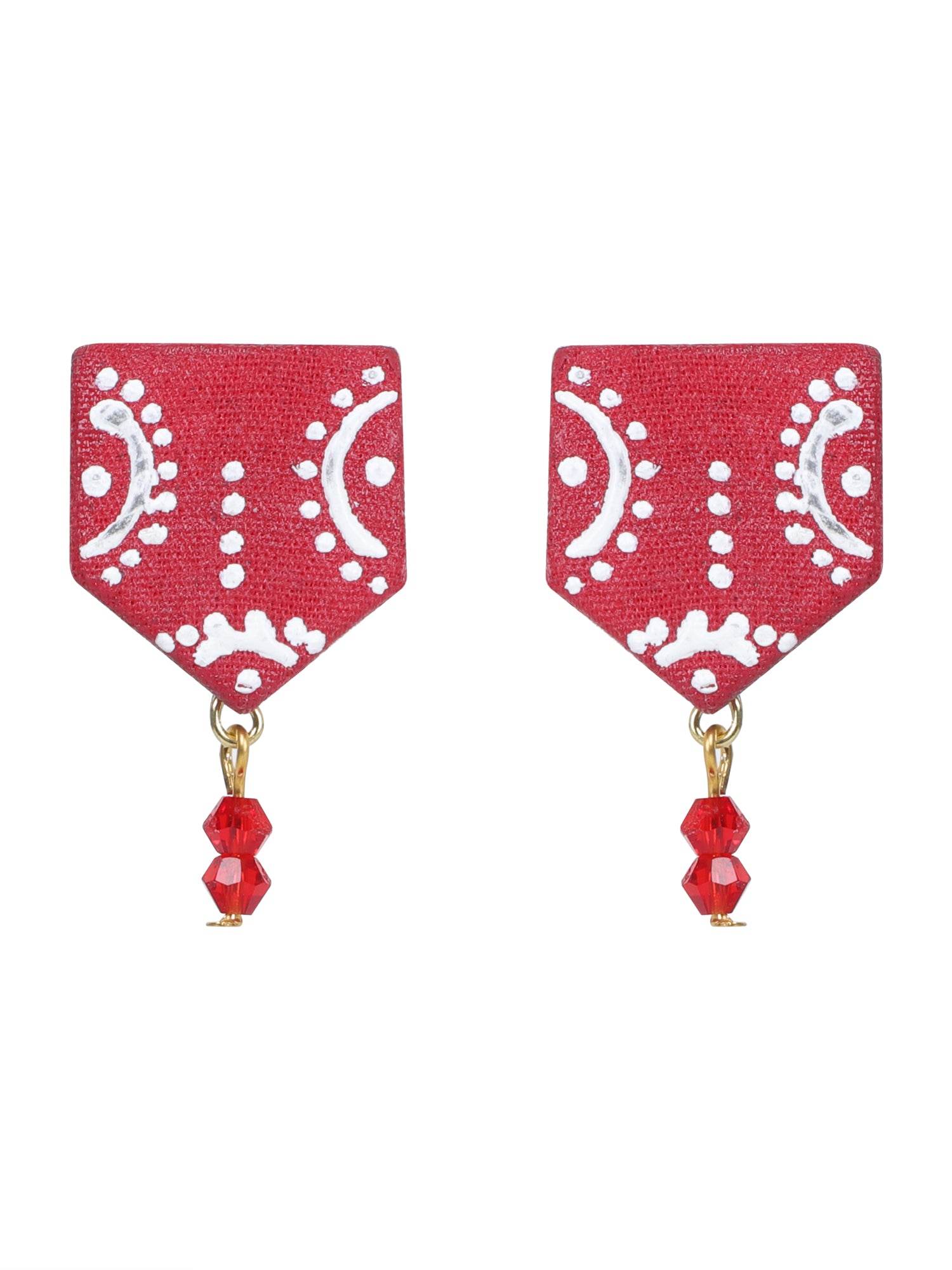 Mini Classic Multi Color Hand Painted Stud (Earrings) HP-ER-219