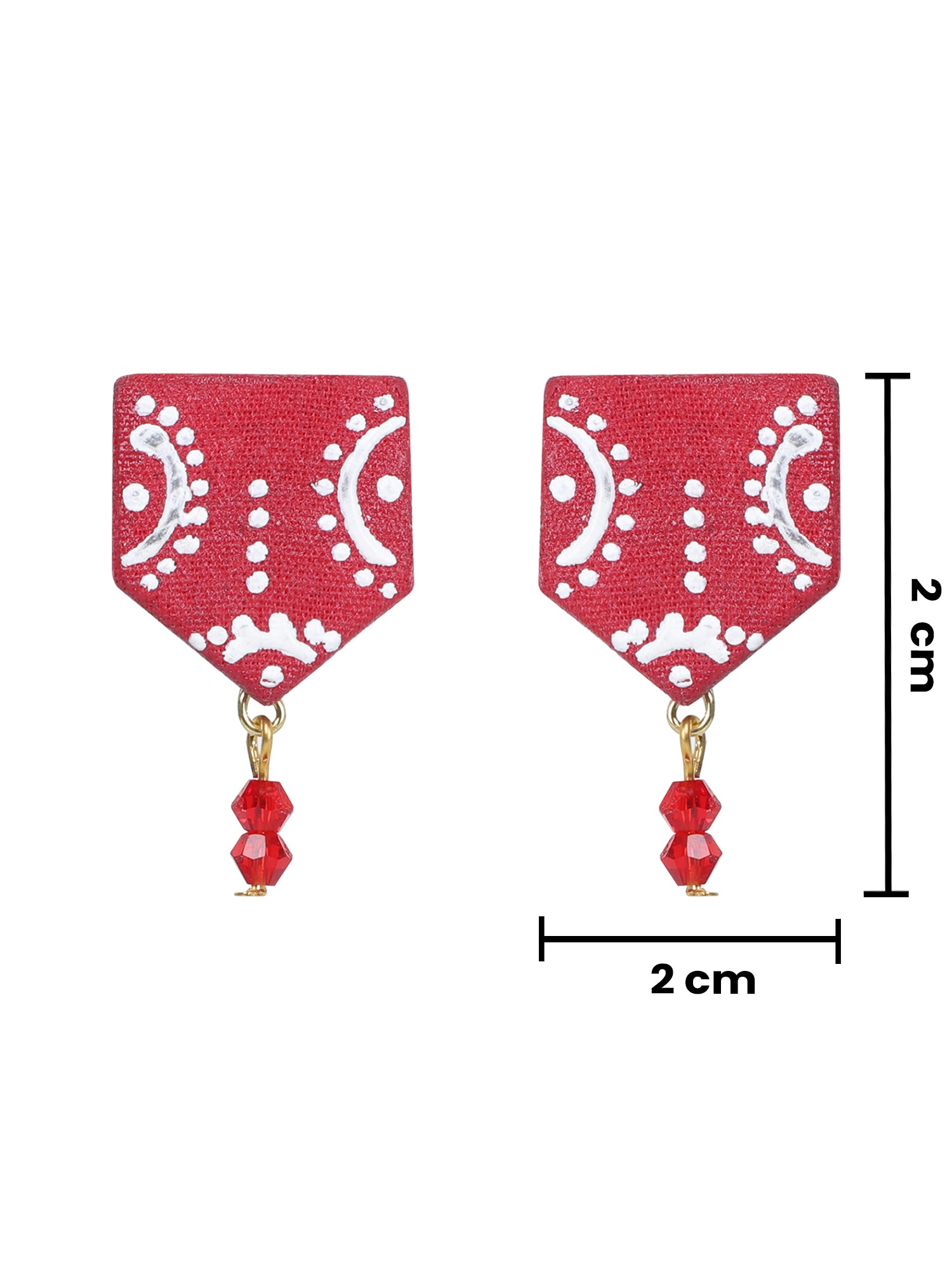 Mini Classic Multi Color Hand Painted Stud (Earrings) HP-ER-219
