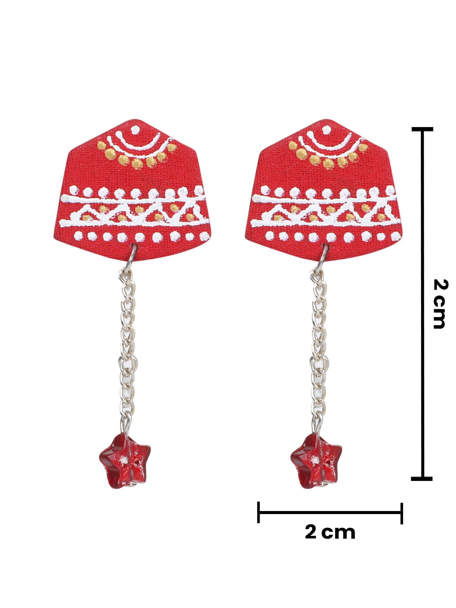 Mini Classic Multi Color Hand Painted Stud (Earrings) HP-ER-234