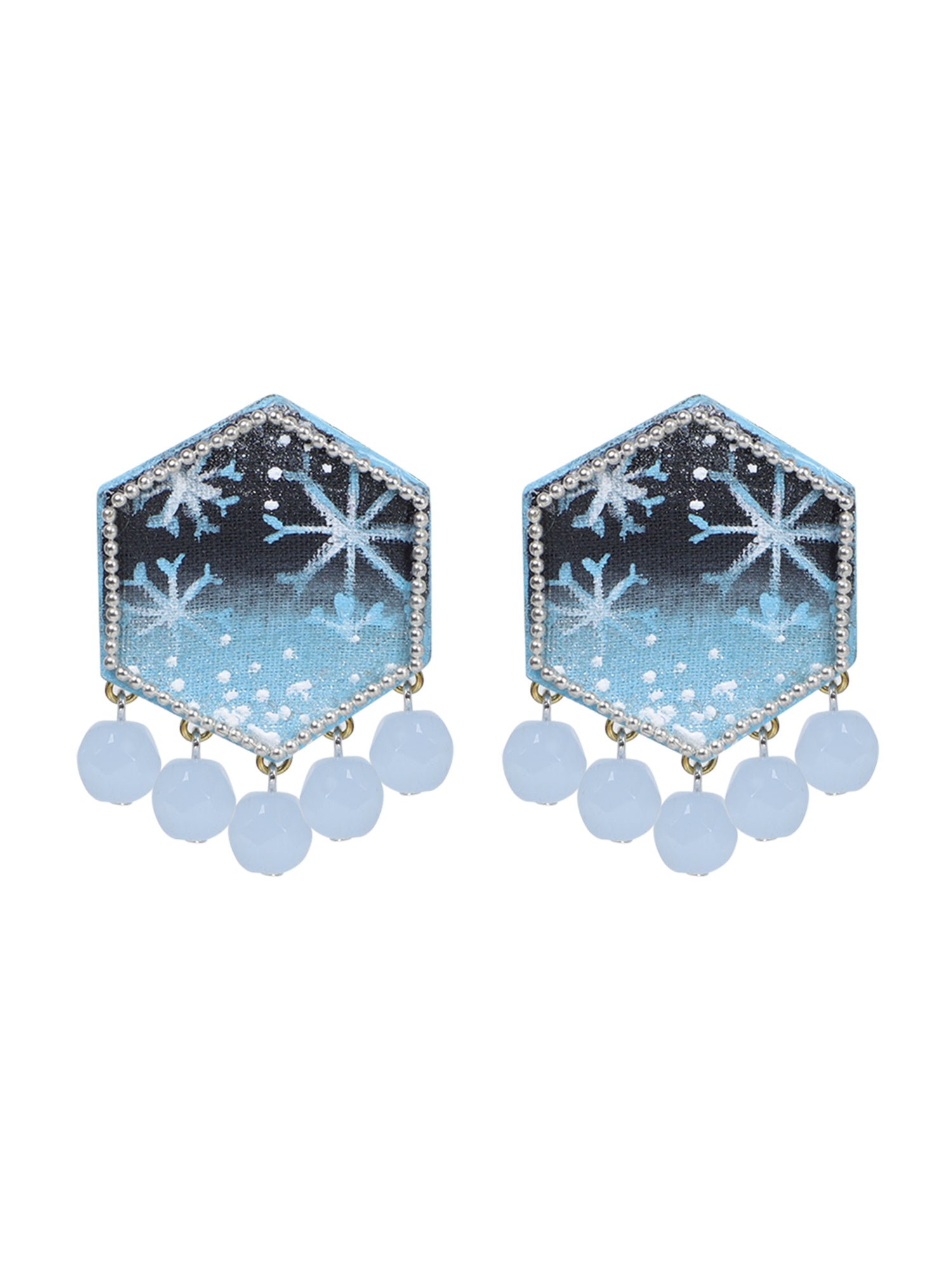 Mini Classic Multi Color Hand Painted Stud (Earrings) HP-ER-242