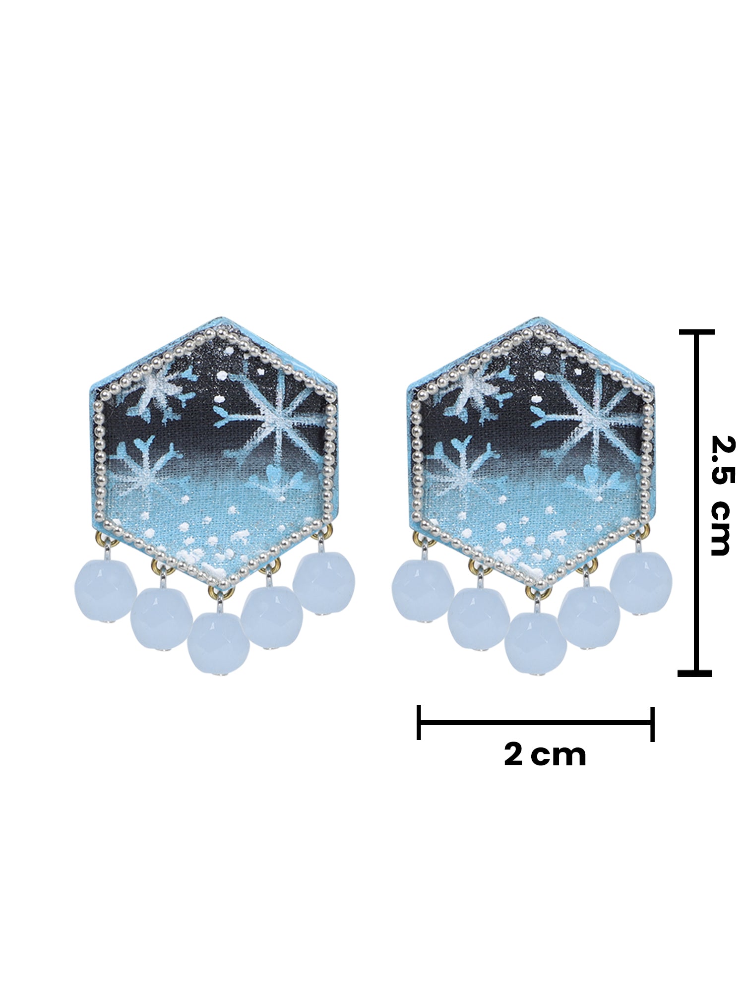 Mini Classic Multi Color Hand Painted Stud (Earrings) HP-ER-242