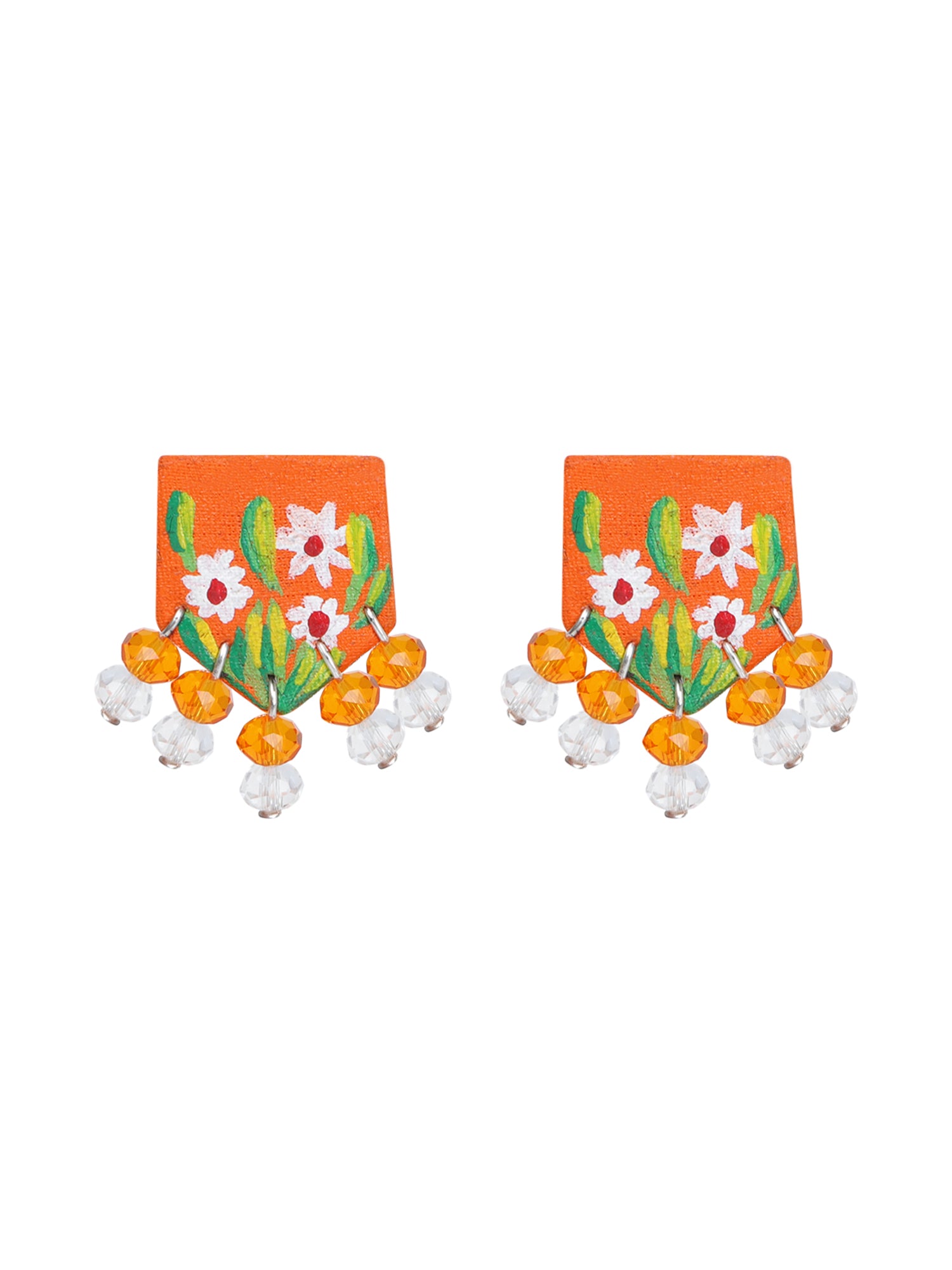 Mini Classic Multi Color Hand Painted Stud (Earrings) HP-ER-243