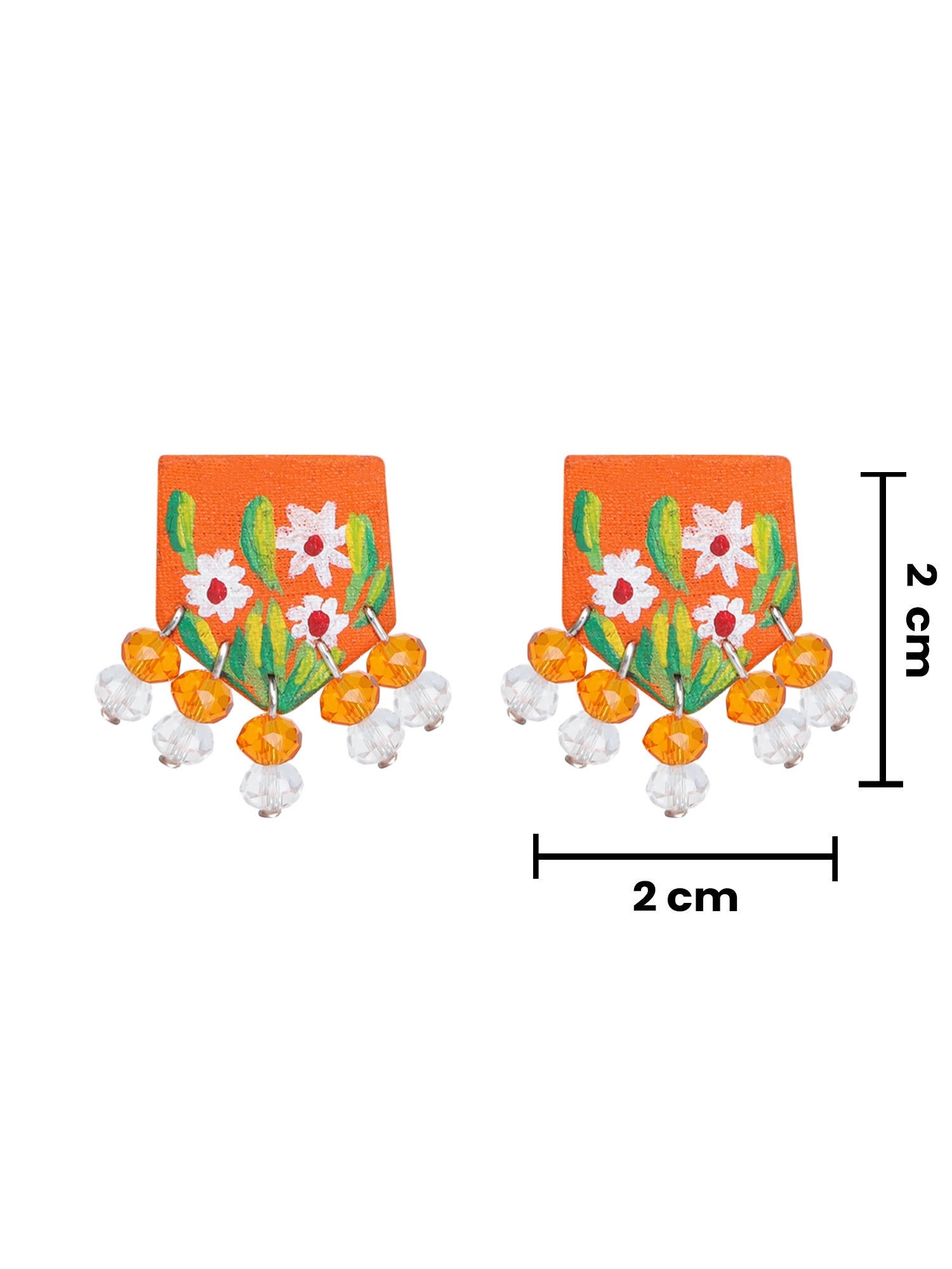 Mini Classic Multi Color Hand Painted Stud (Earrings) HP-ER-243