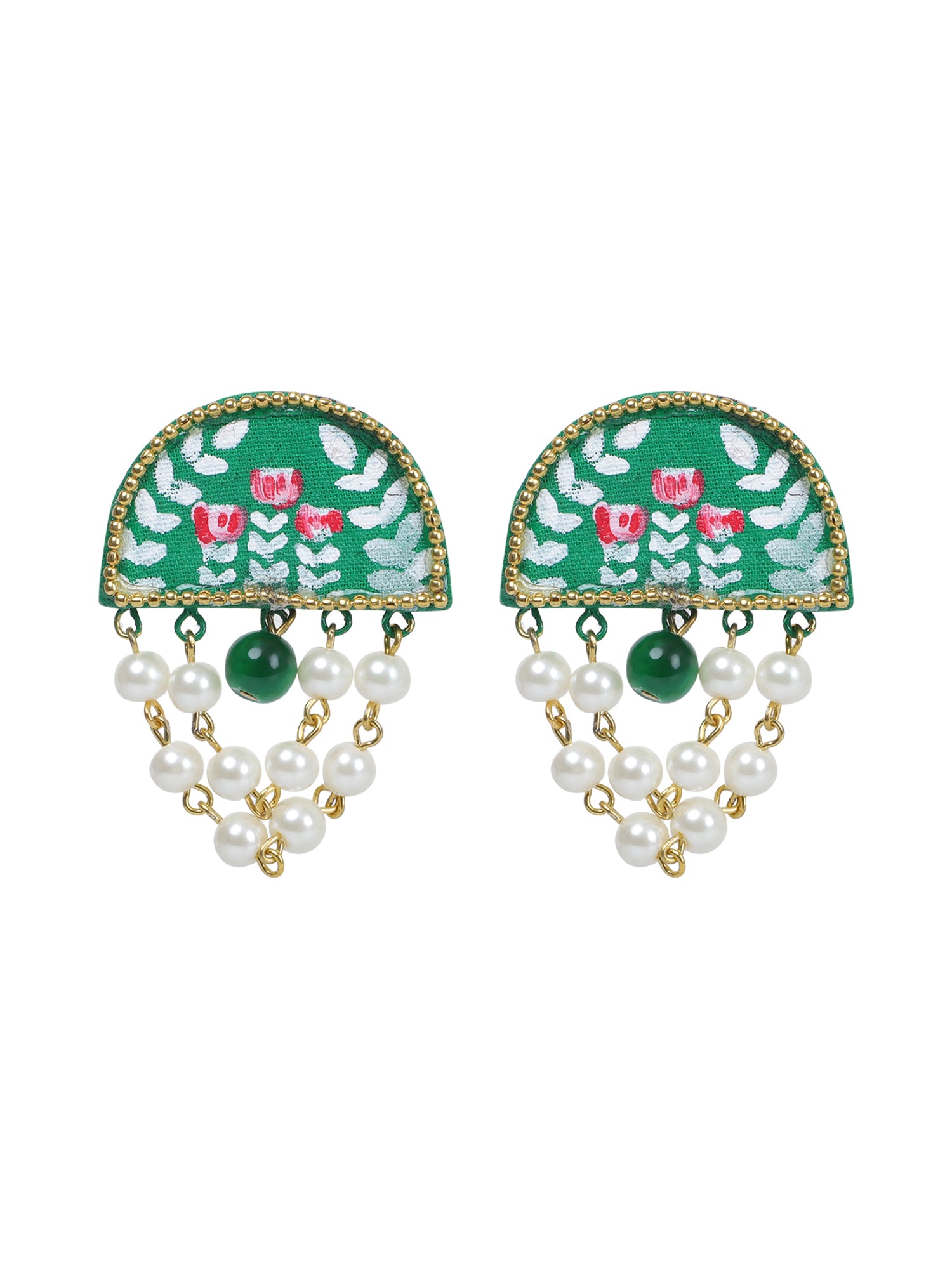 Mini Classic Multi Color Hand Painted Stud (Earrings) HP-ER-129
