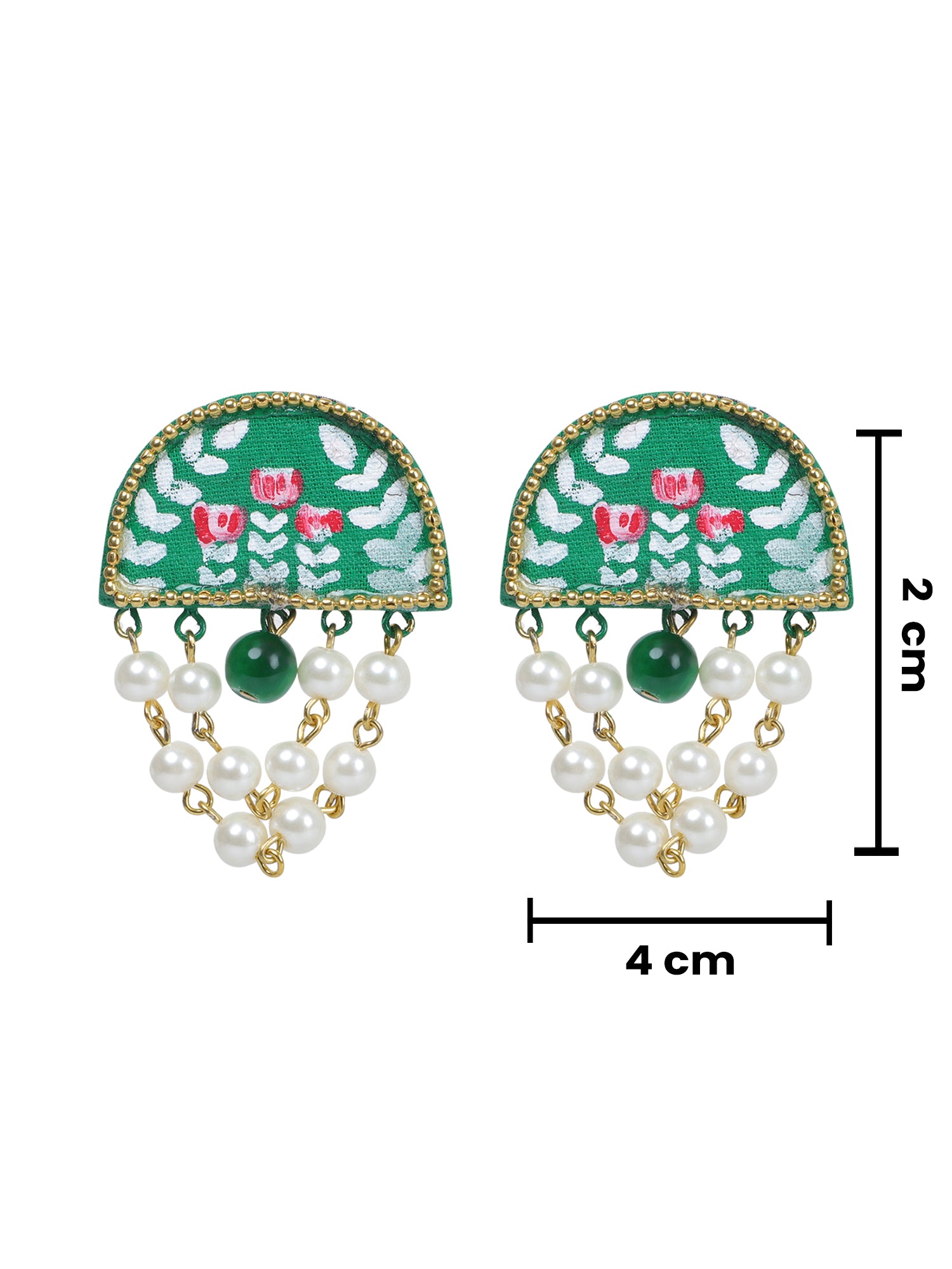 Mini Classic Multi Color Hand Painted Stud (Earrings) HP-ER-129