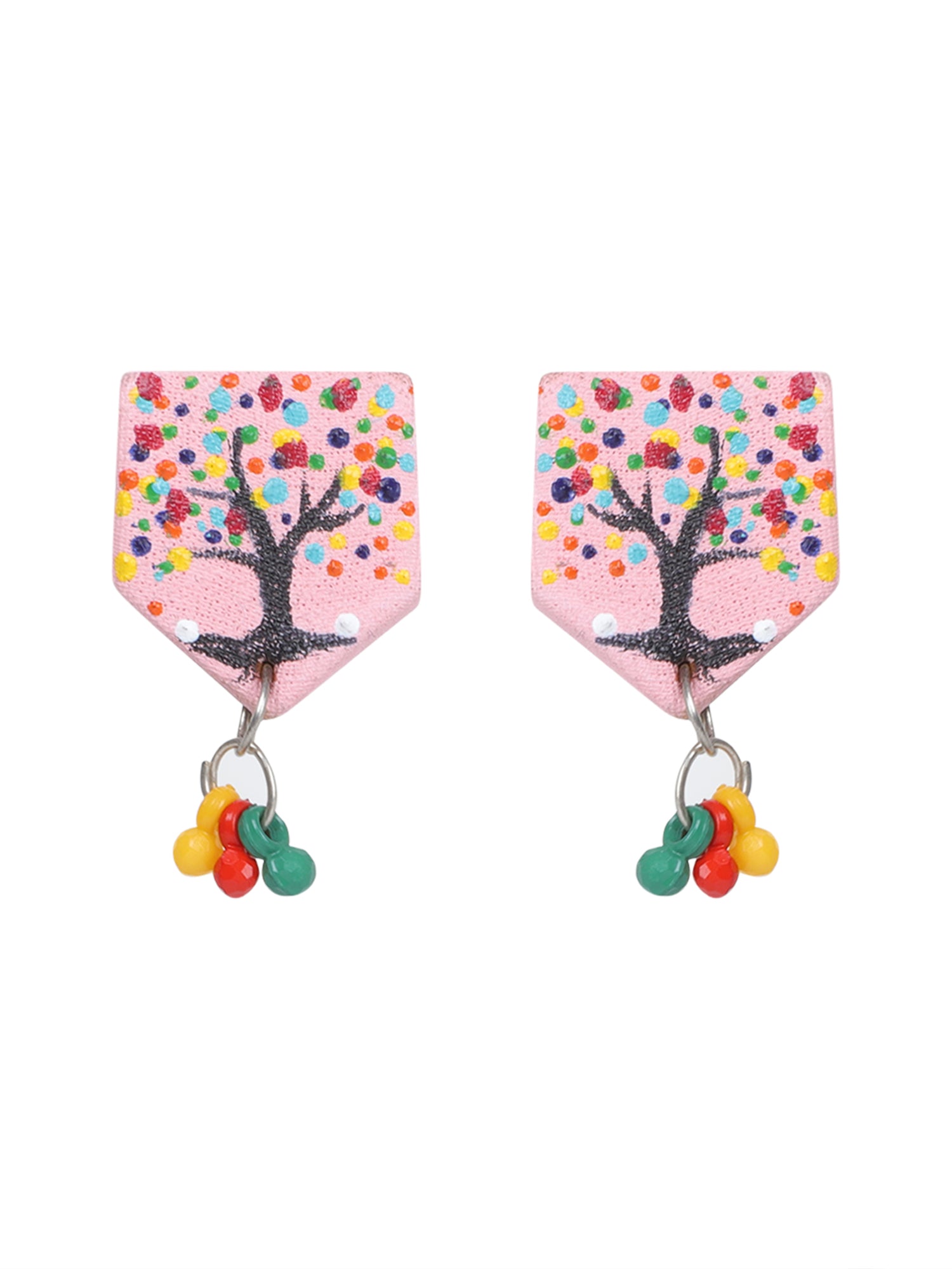 Mini Classic Multi Color Hand Painted Stud (Earrings) HP-ER-232