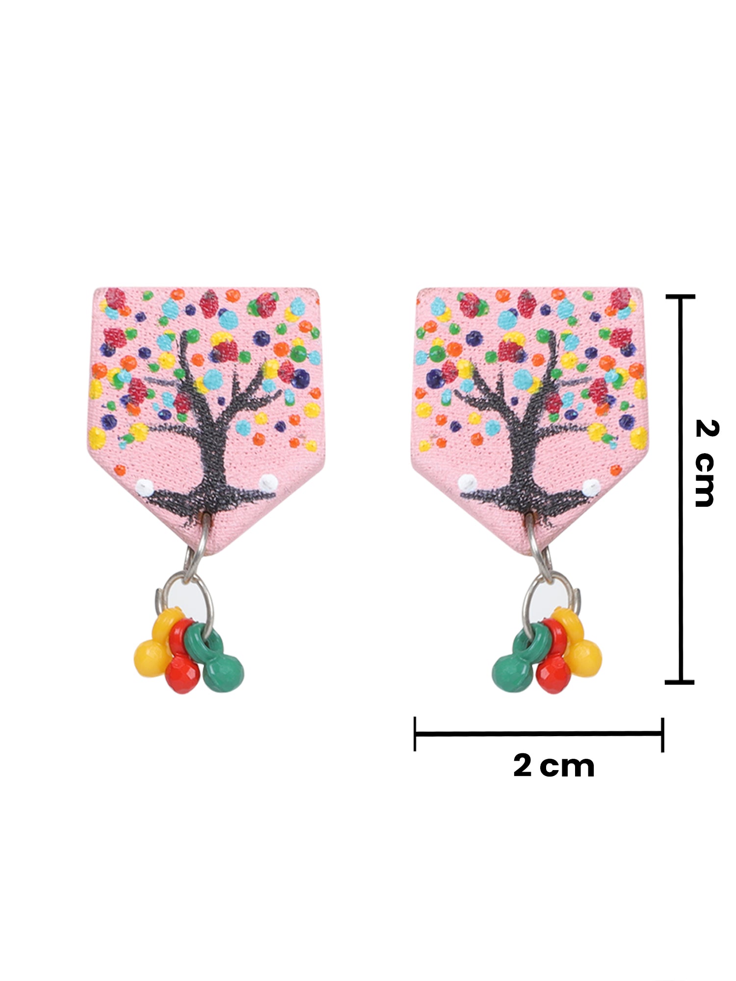 Mini Classic Multi Color Hand Painted Stud (Earrings) HP-ER-232