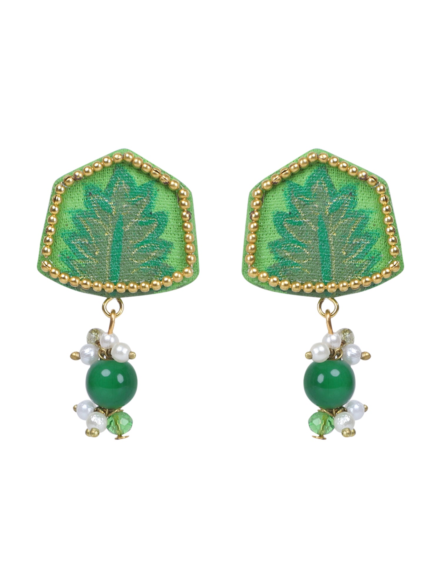 Reni Mini Classic Green Handmade Stud (Earrings) HP-ER-
