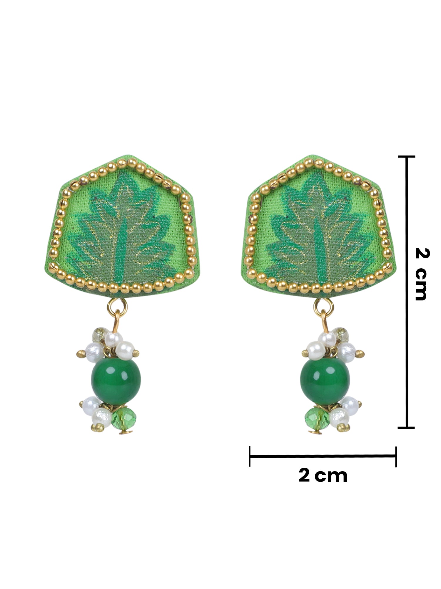 Reni Mini Classic Green Handmade Stud (Earrings) HP-ER-