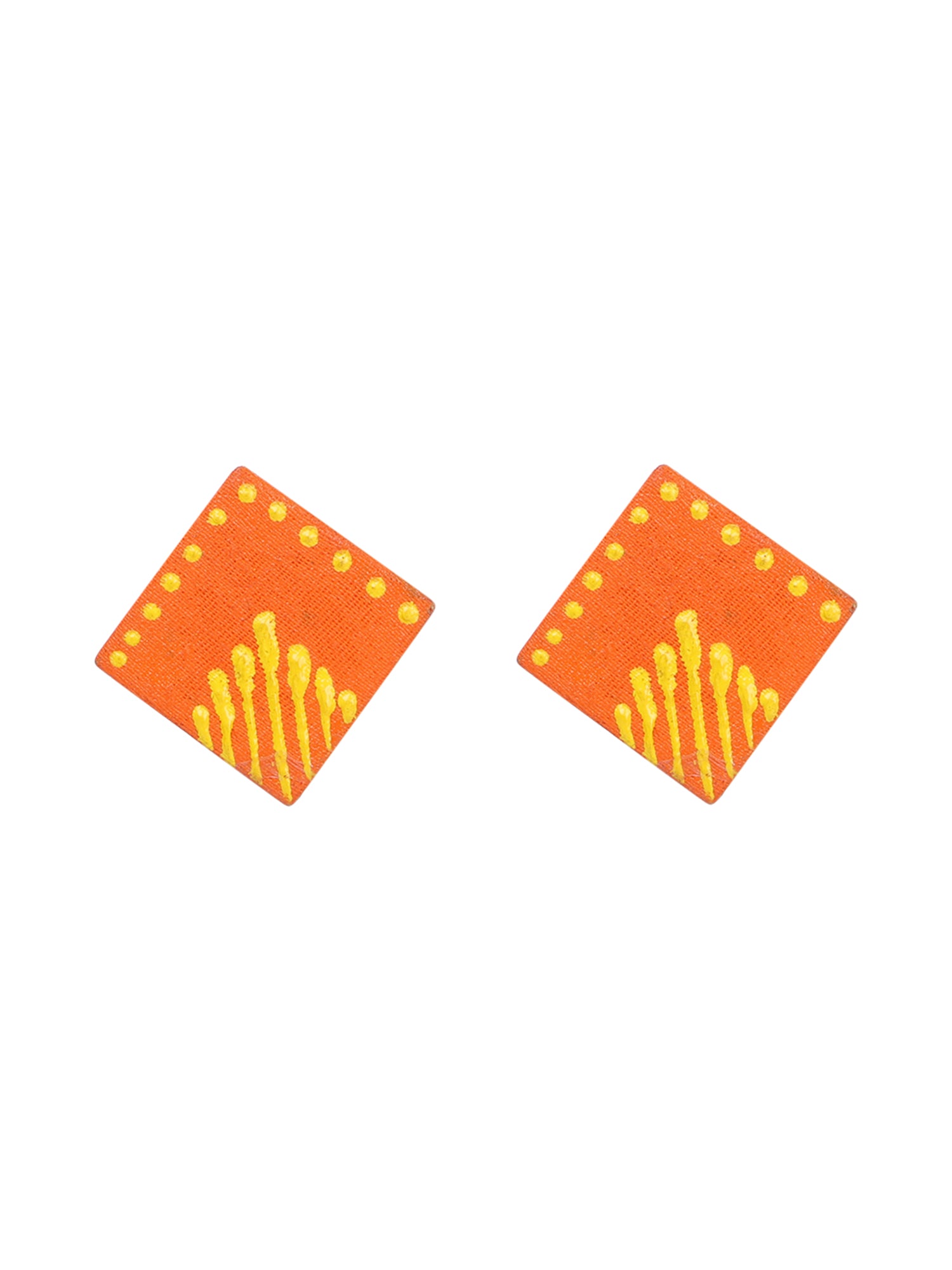 Mini Classic Multi Color Hand Painted Stud (Earrings) HP-ER-218