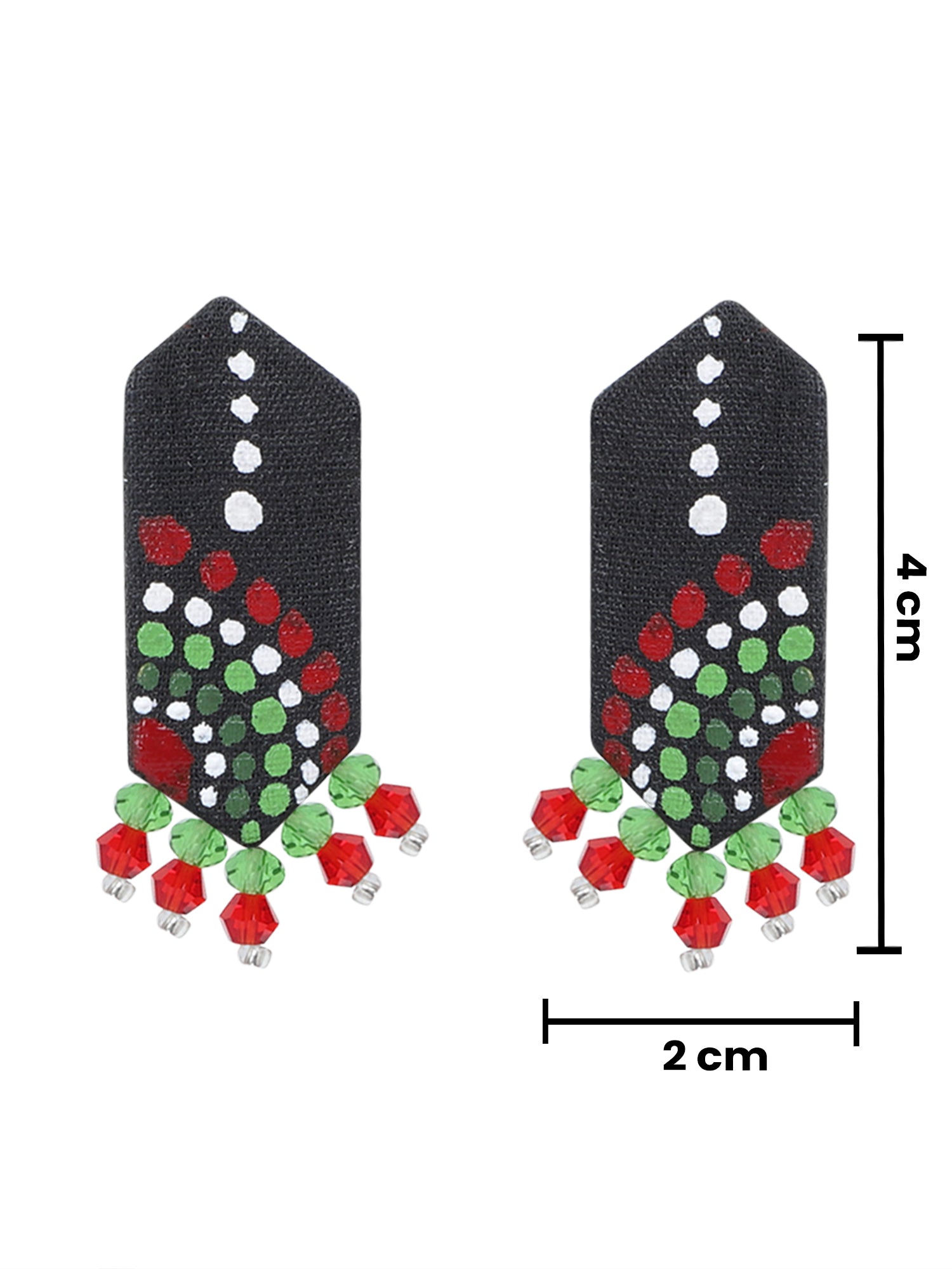 Mini Classic Multi Color Hand Painted Stud (Earrings) HP-ER-237