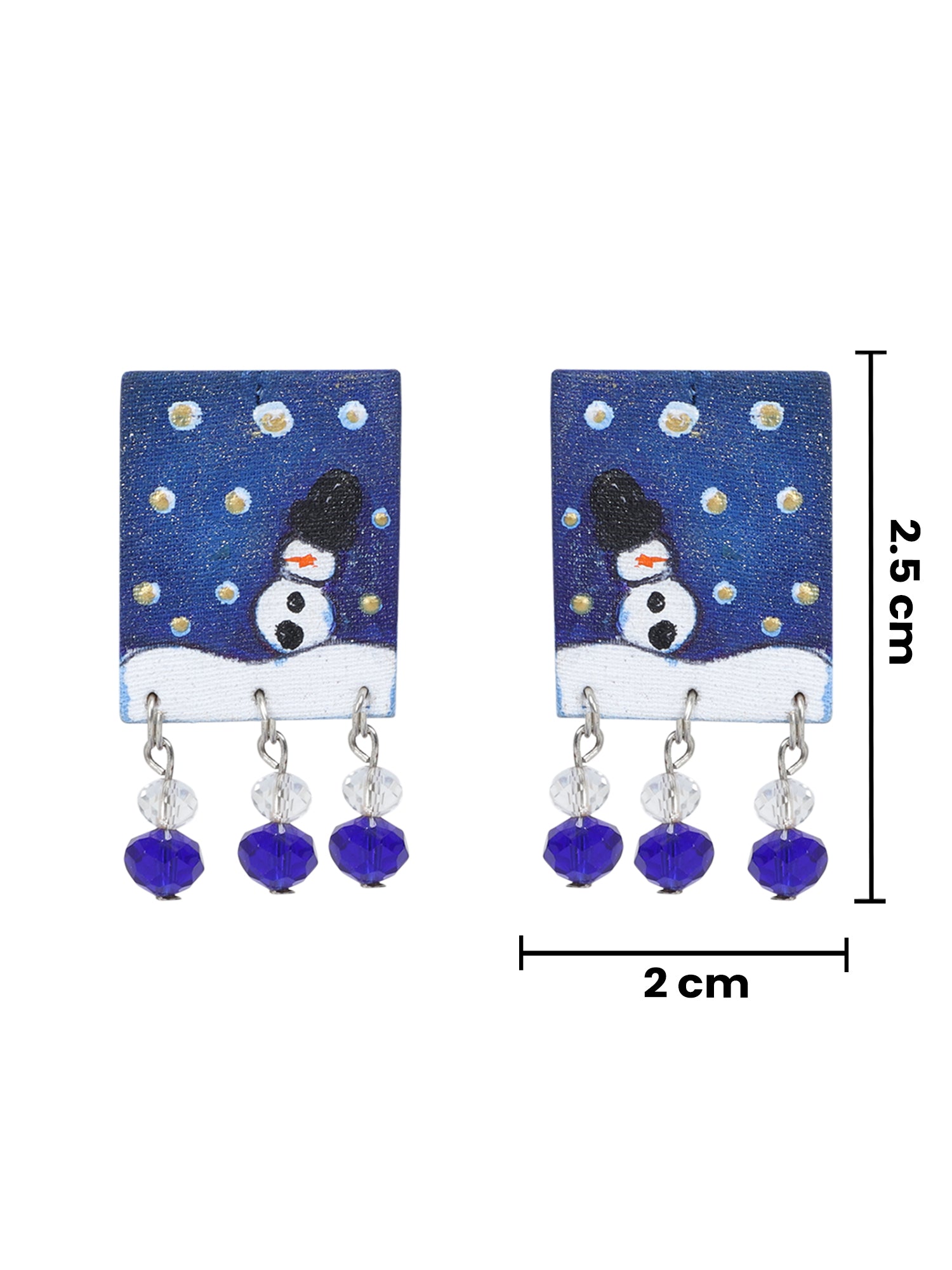 Mini Classic Multi Color Hand Painted Stud (Earrings) HP-ER-245