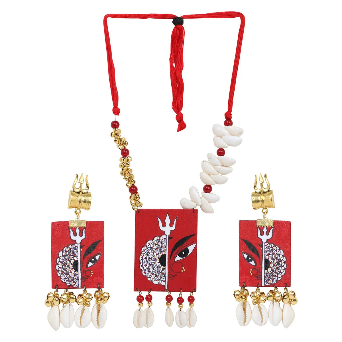 Durga Mandala  Classic Multi Color Handmade (Necklace set) HP-NP