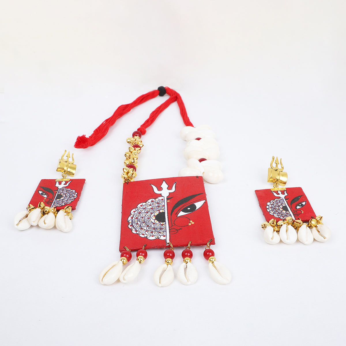 Durga Mandala Classic Multi Color Handmade (Necklace set) HP-NP