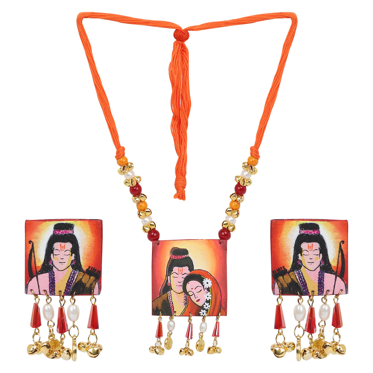 Siya Ram Traditional Multi Color Handmade (Necklace set) HP-NP