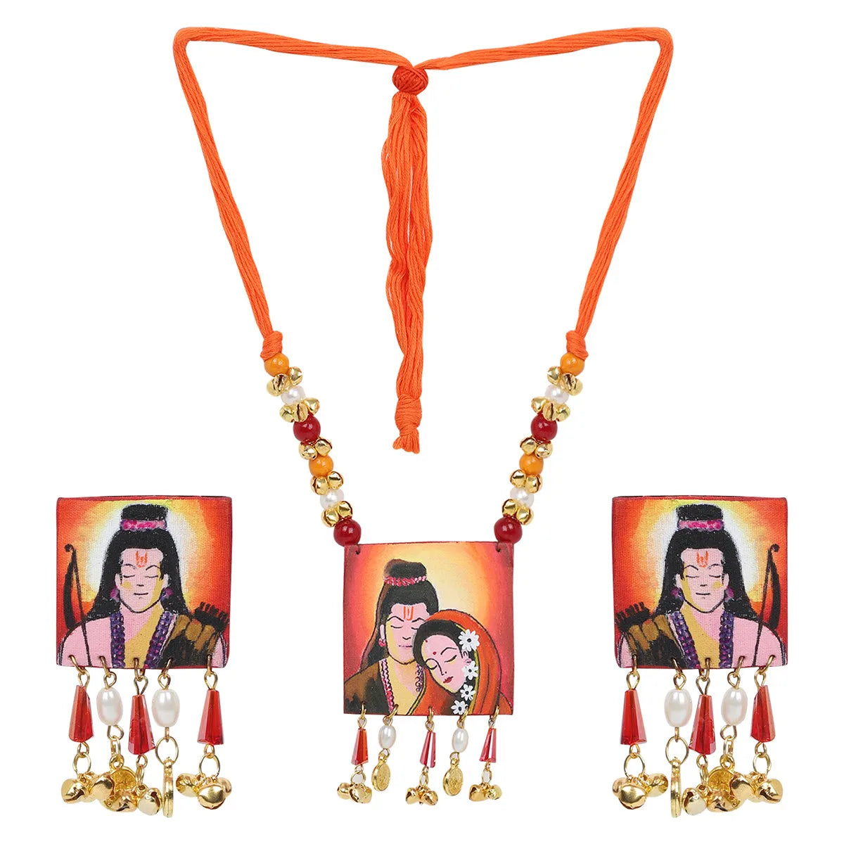 Siya Ram Traditional Multi Color Handmade (Necklace set) HP-NP