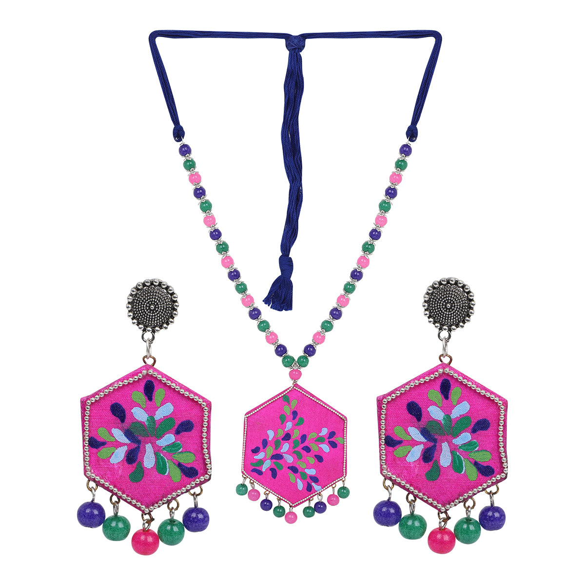 Butterfly Bohemian Pink Handmade (Necklace set) HM-NP-