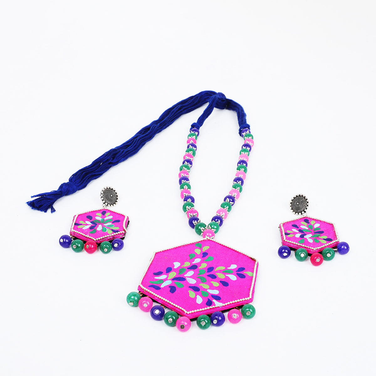 Butterfly Bohemian Pink Handmade (Necklace set) HM-NP-
