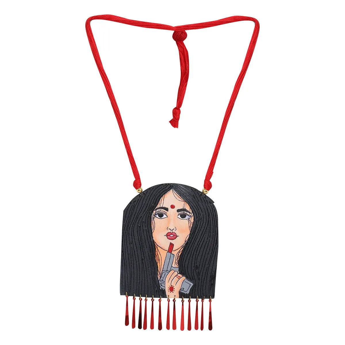 Revolver Rani Urban Naari Bohemian Multi Color Hand Painted (Necklace) HP-NP-108