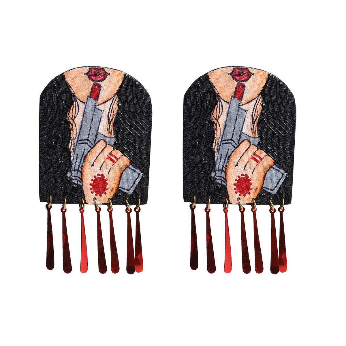 Revolver Rani Urban Naari Bohemian Multi Color Hand Painted (Necklace set) HP-NP