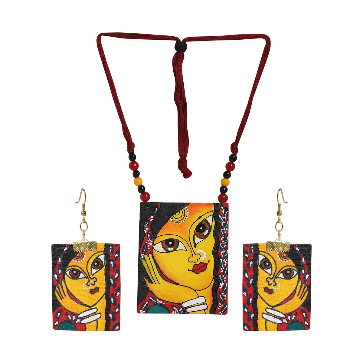 Laajo Classic Multi Color Handmade(Necklace set) HP-NP
