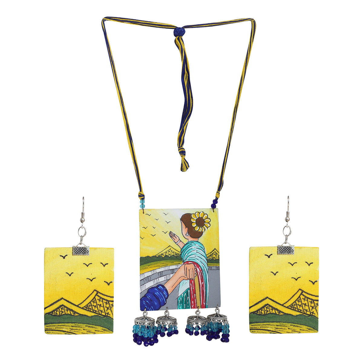 Dreaming Urban Naari Bohemian Multi Color Handmade (Necklace set) HP-NP