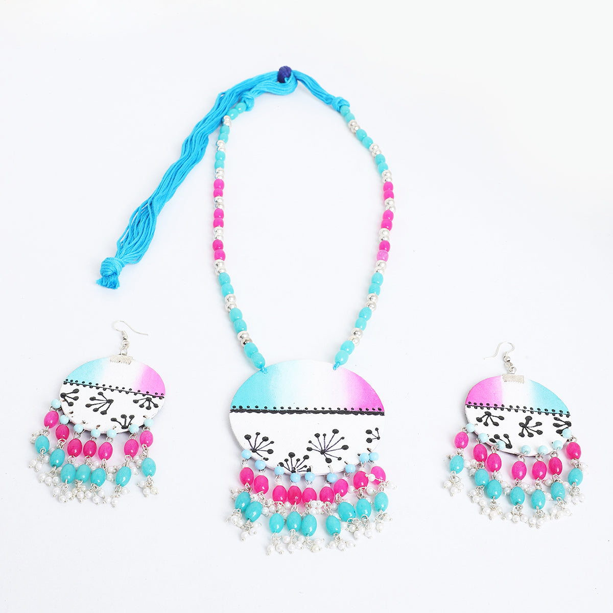 Sage Rosa Blue Classic Handmade (Necklace set) HM-NP