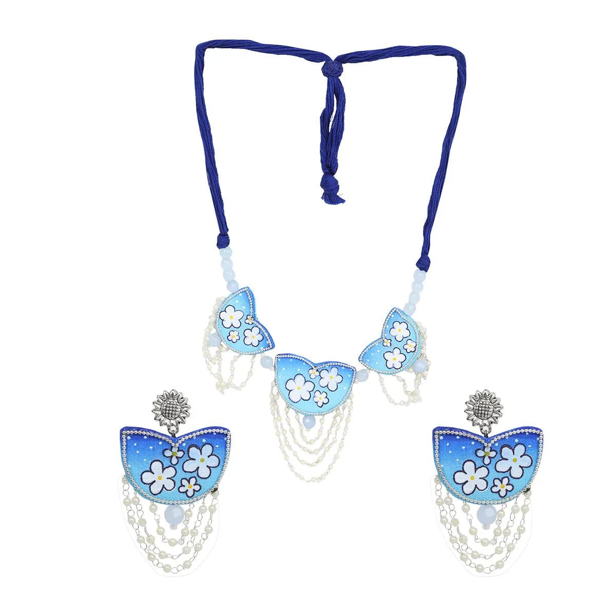 Blossom Traditional Multi Color Handmade Drop (Shaadi Set)