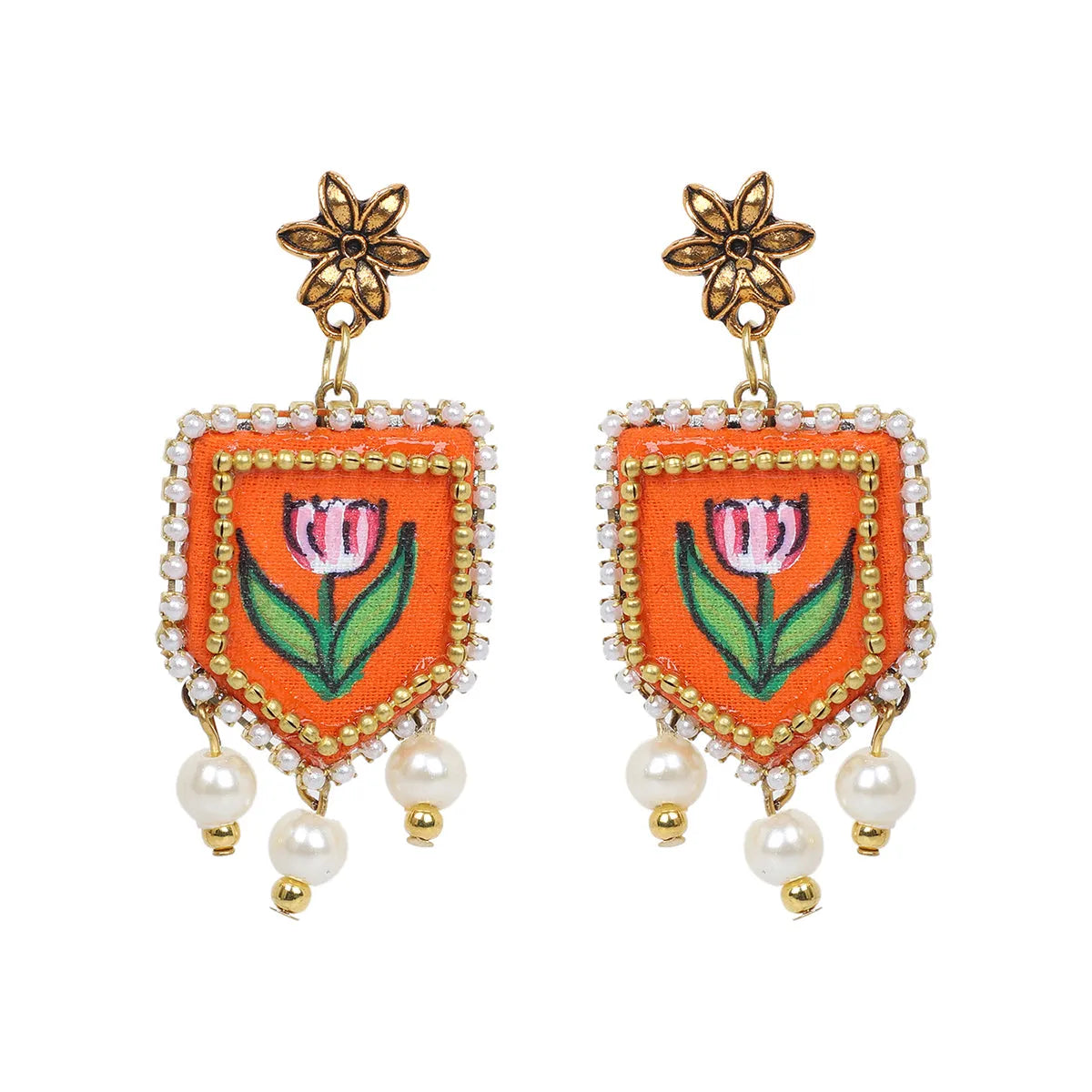 Ochre Classic Orange Handmade (Earrings) HP-ER-