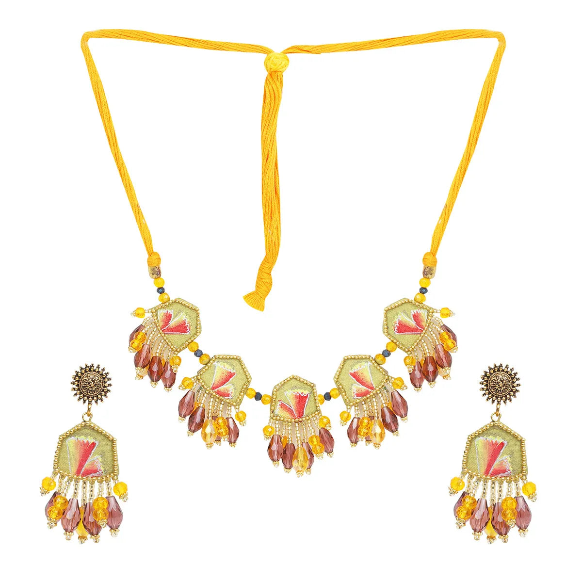 Cheerful Bloom Classic Gold Handmade (Shaadi set) HP-NP-