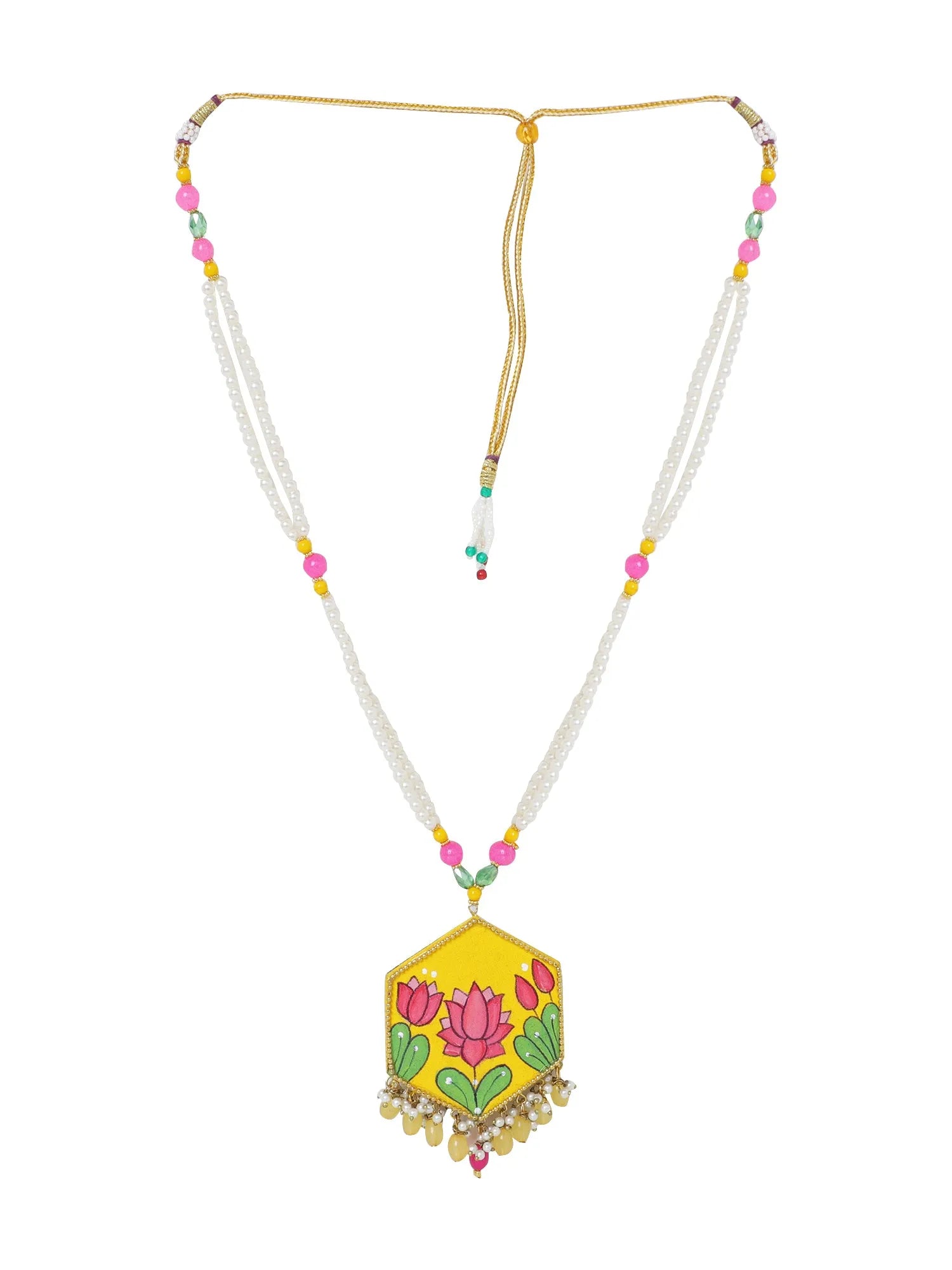Lily Classic Multi Color Hand Painted (Necklace) HP-NP
