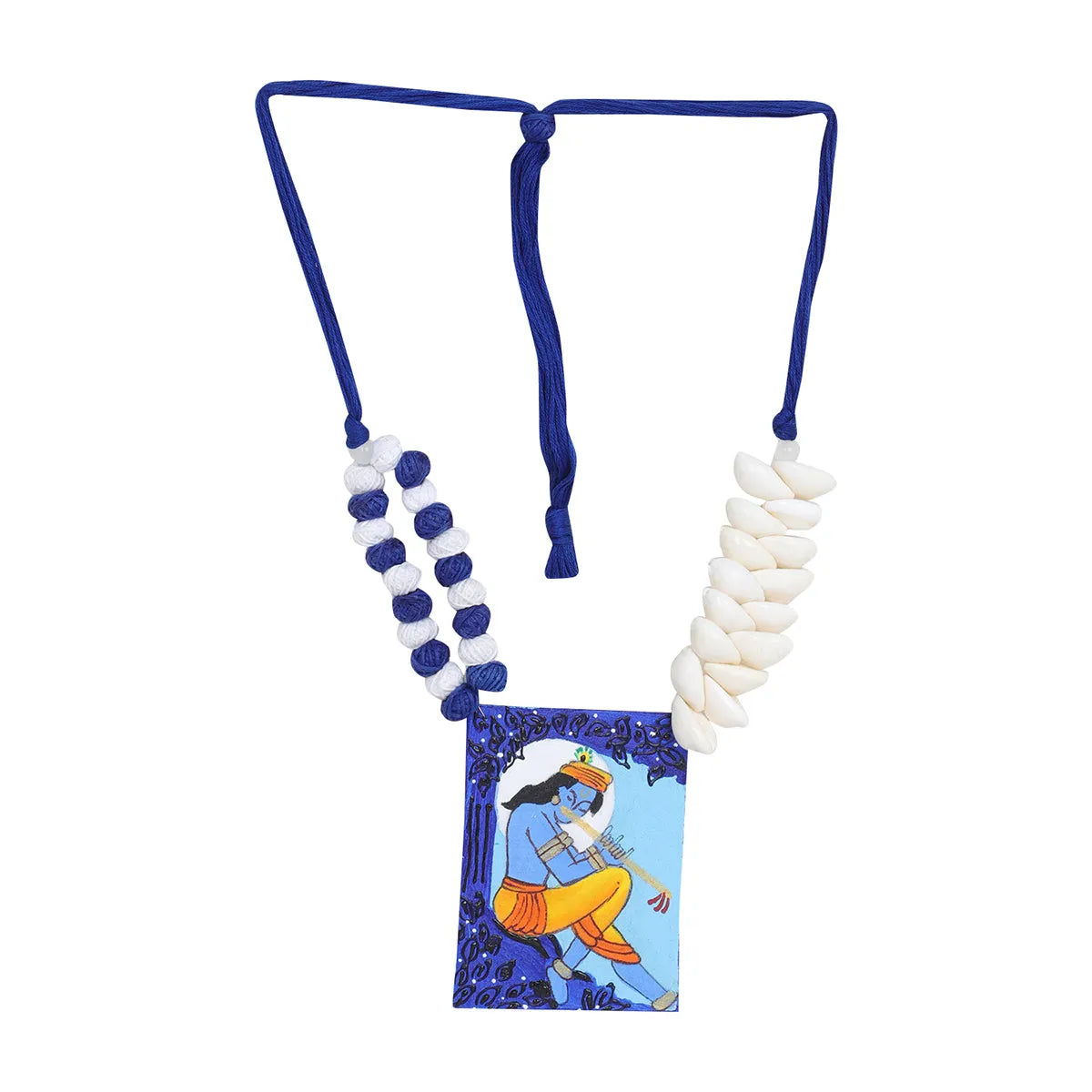 Devesh Brij Ke Kanha Traditional Multi Color Hand Painted (Necklace) HP-NP-013