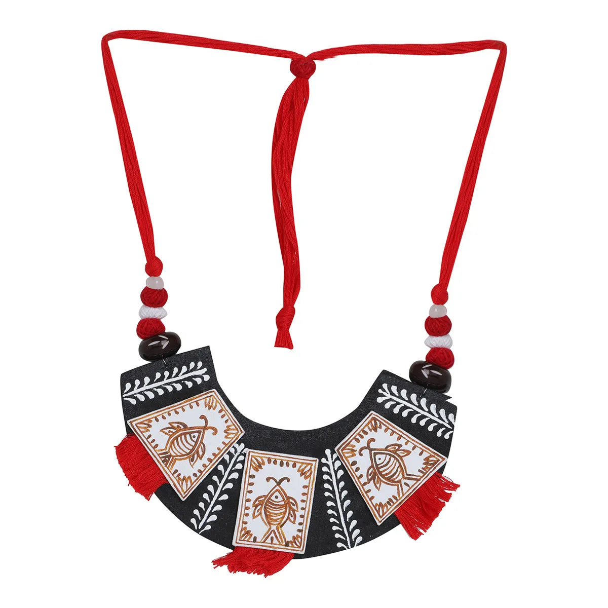 Pure Meen Classic Multi Color Hand Painted (Necklace) HP-NP-086