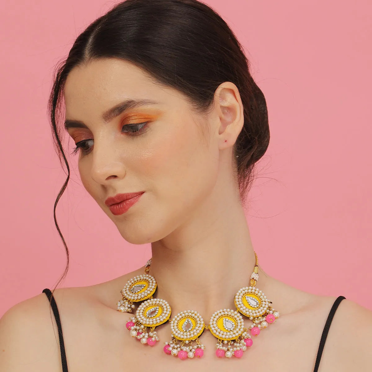 Diya Classic Multi Color Handmade (Choker) HM-NP-015