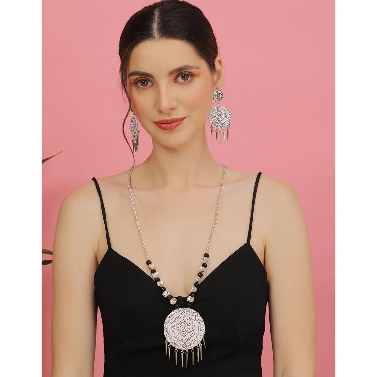 Raas Classic Multi Color Hand Painted (Necklace Set) HP-NP