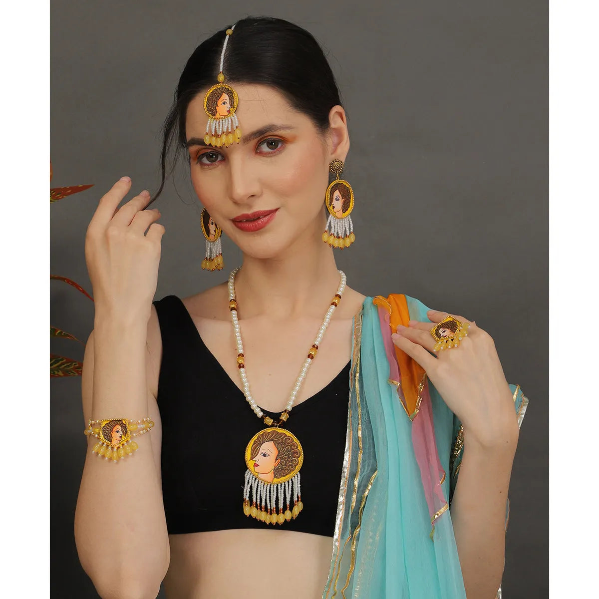 Doll Traditional Yellow Handmade (Shaadi Set) HM-NP-