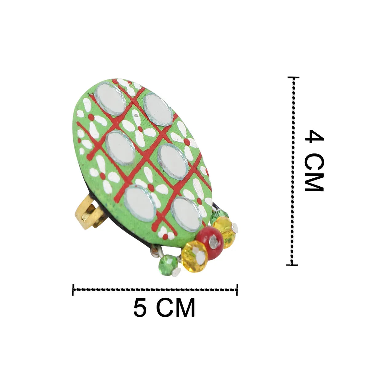 Olive Classic Multi Color Hand Painted (Ring) HP-RG-015