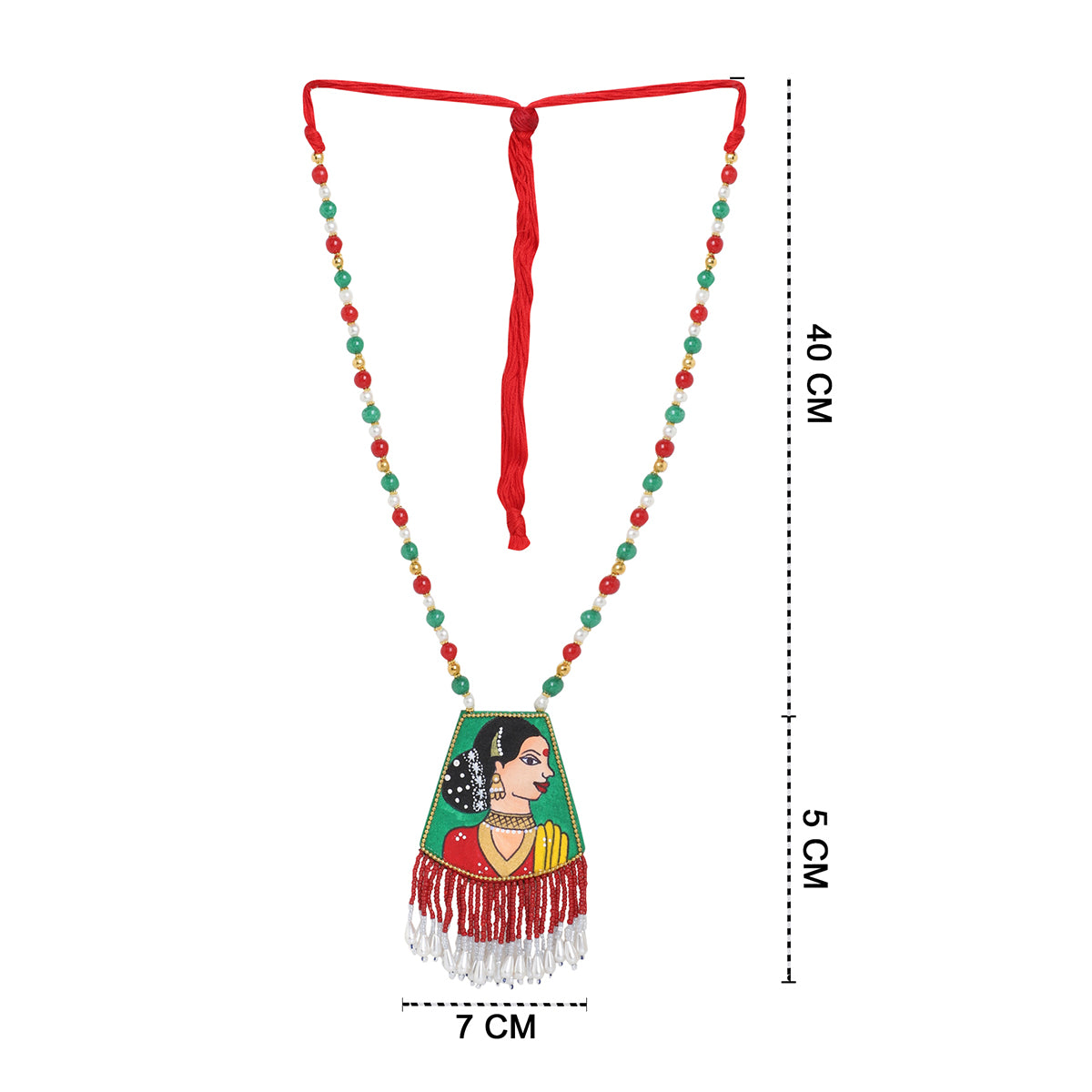 Padmini Classic Green Hand Painted (Necklace set) HP-NP